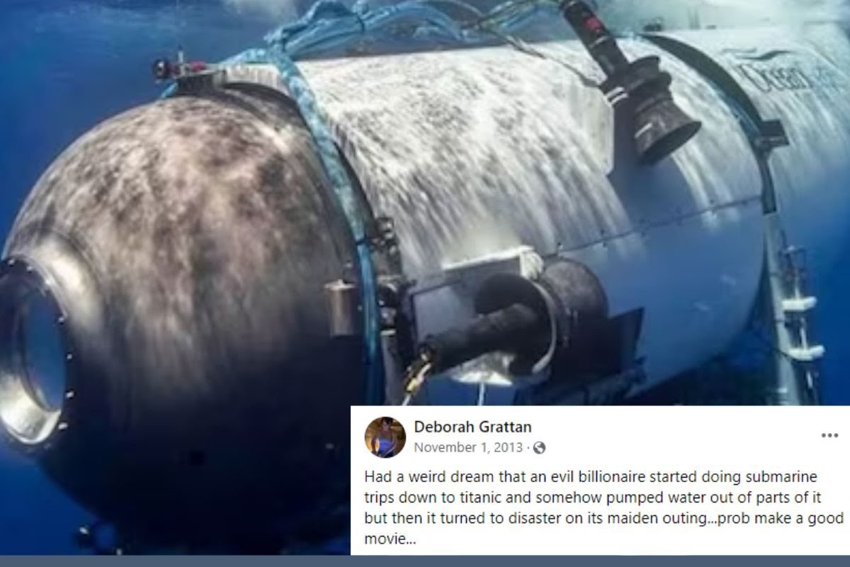 Deborah Grattan Titanic Fb Post viral after Titan Submarine Tragedy 2023