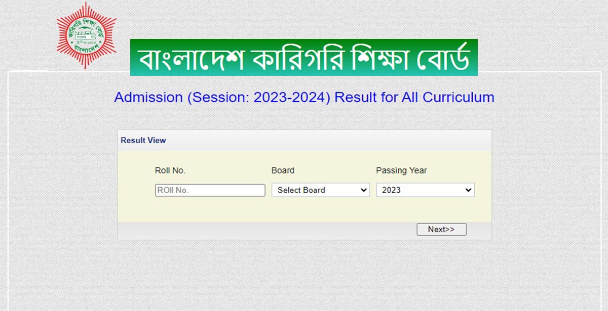 BTEB Admission Result 2023 Published, 1st Merit, Wait List Available Online