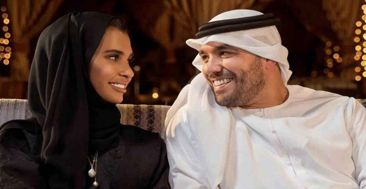 Khalid Al Ameri and her wife Salama