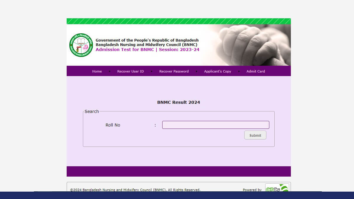 Nursing and Midwifery Council BNMC Result 2024