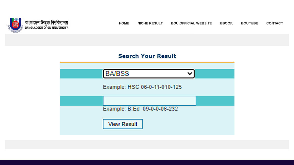 Bangladesh Open University BOU BA BSS Result 2024 Published