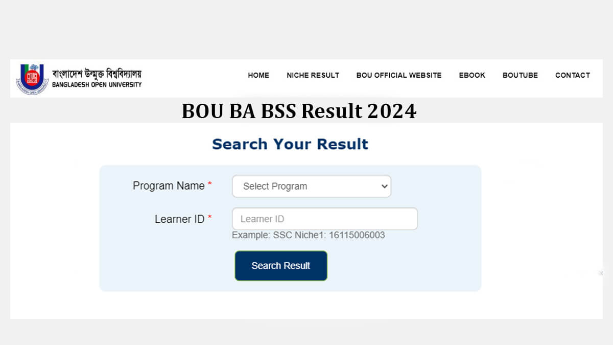 BOU BA BSS Result 2024 to be published at bou.ac.bd