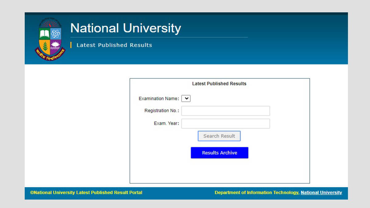 National University published Honours 2nd Year Result 2024 on May 16