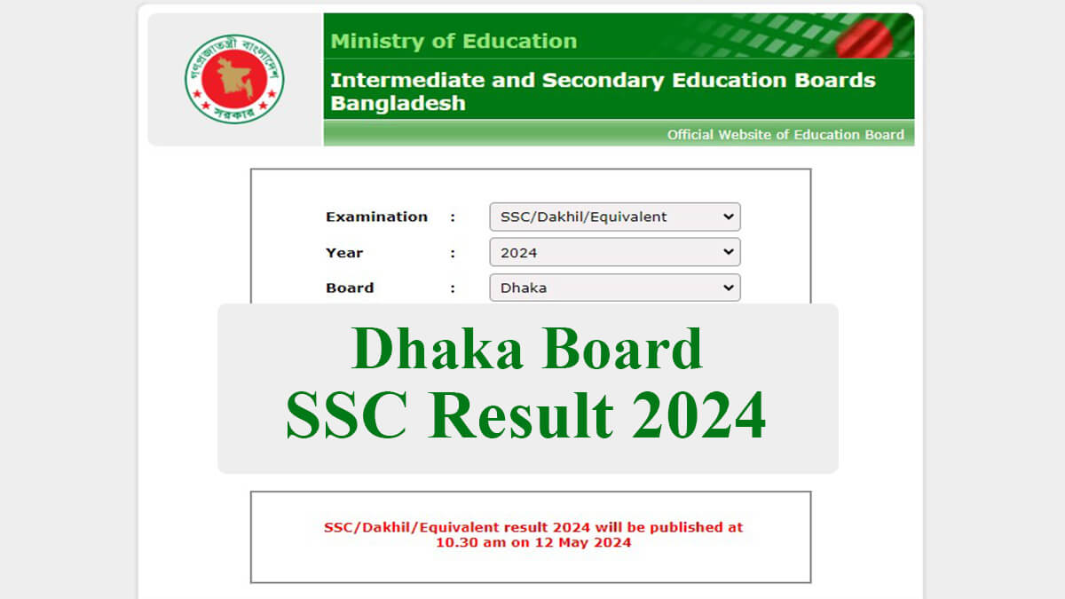 SSC Result 2024 Dhaka Board