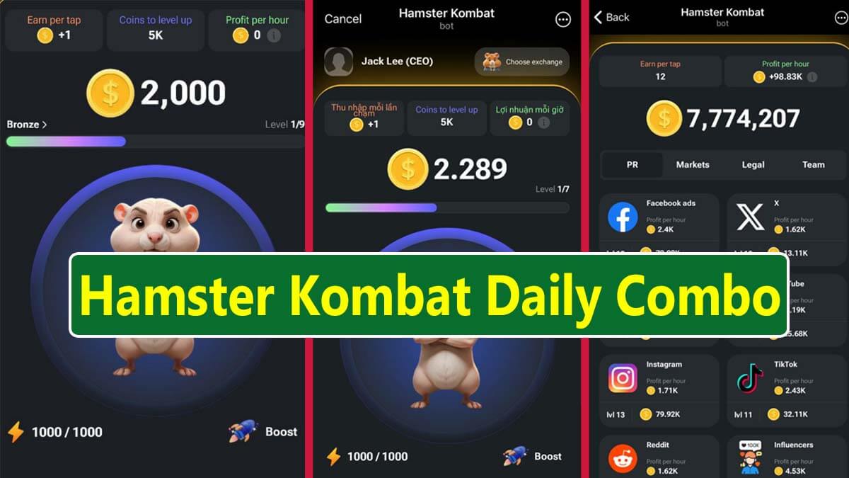 Hamster kombat ежедневный игра