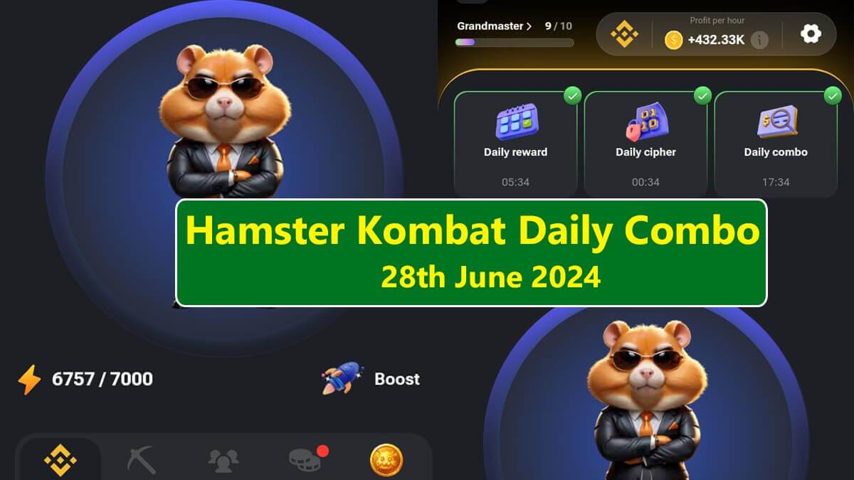Hamster Kombat Daily Combo 28th June 2024