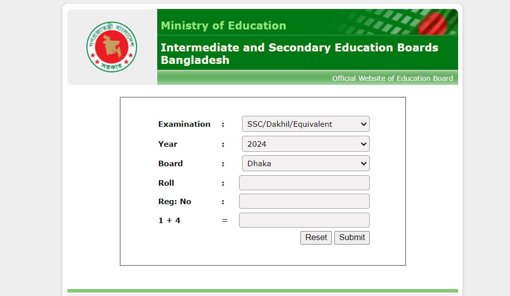 SSC Board Challenge Result Dhaka Board Published