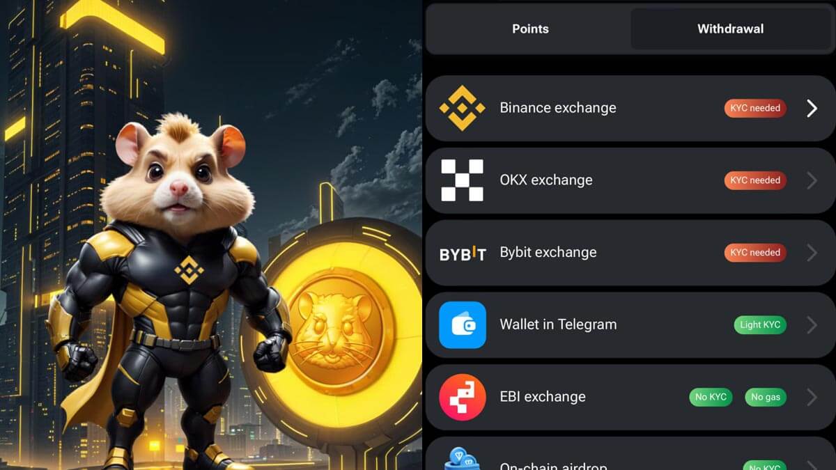 Hamster Kombat added Binance for HMSTR AirDrop